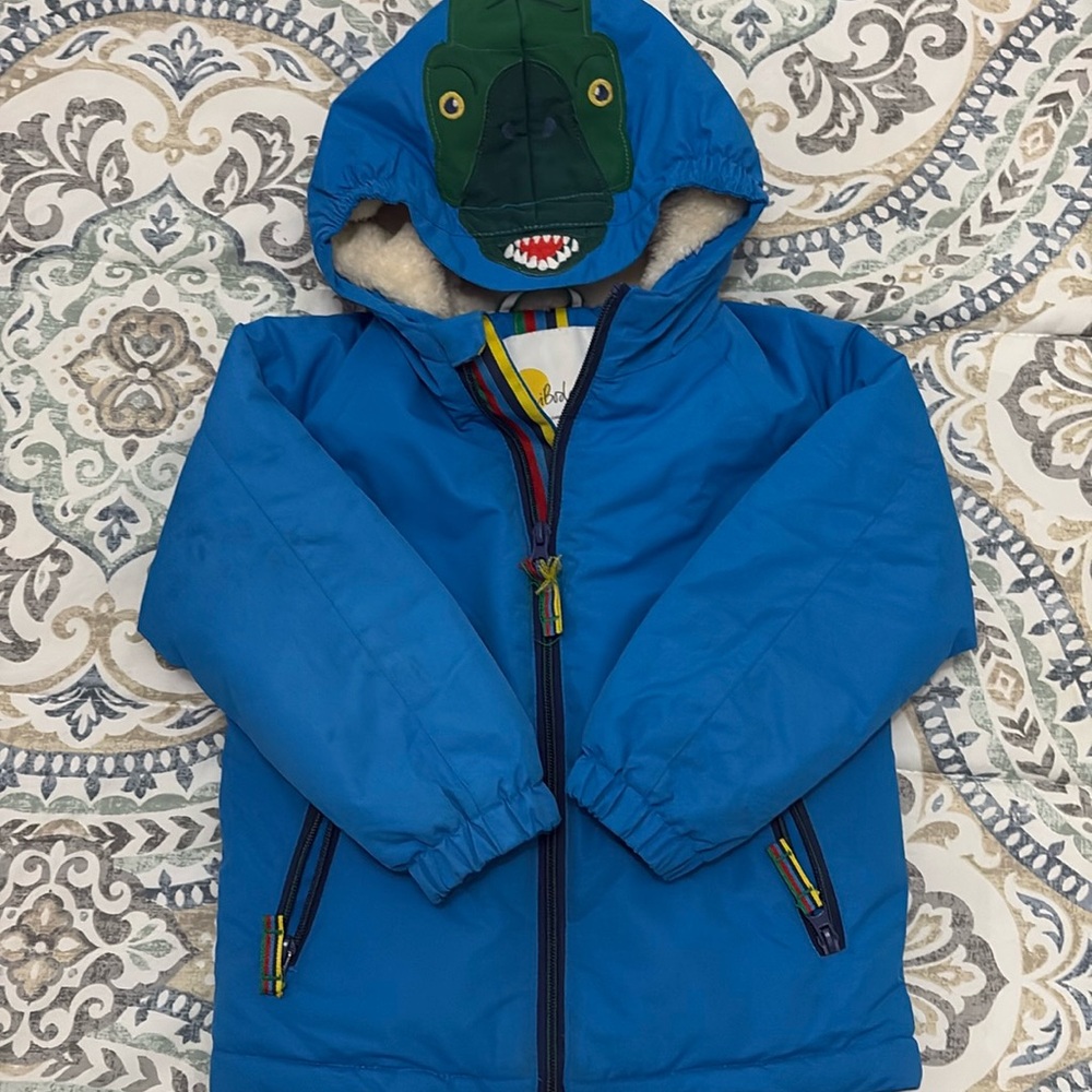 Mini Boden boys dinosaur jacket 2-3T